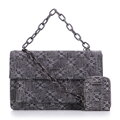 Dámska riflová crossbody kabelka Wittchen s monogramom 97-4Y-212-8