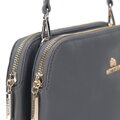 Dámska klasická dvojkomorová kožená crossbody kabelka Wittchen 29-4E-010-8