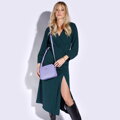 Dámska kožená krabička crossbody bag 29-4E-012-V