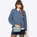 Dámska kožená crossbody kabelka Wittchen s retiazkou 29-4E-015-7