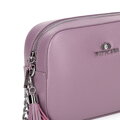 Dámska kožená kabelka typu crossbody s retiazkou 29-4E-015-F