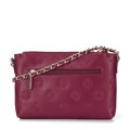 Dámska trojkomorová kožená crossbody kabelka Wittchen s monogramovým vzorom 95-4E-633-3
