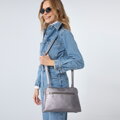 Dámska dvojkomorová crossbody kabelka Wittchen z ekokože 97-4Y-614-8M