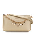 Dámska crossbody kabelka Wittchen z ekokože s ozdobnou retiazkou, rovná 98-4Y-509-G