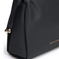 Čierna crossbody kabelka z imitácie kože so šnúrkami 102-4Y-406-1