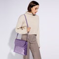 Dámska crossbody kabelka Wittchen z metalickej lakovanej kože, veľká 34-4-233-FF