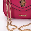Dámska crossbody kabelka Wittchen s lemovanou chlopňou na retiazke, malá 97-4Y-755-P