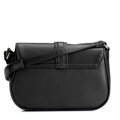 Dámska zaoblená crossbody kabelka s kovovým detailom Wittchen – čierna