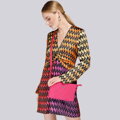 Dvojkomorová crossbody kabelka z imitácie semišu s prešívaním 94-4Y-618-P