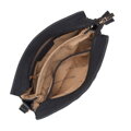 Dvojkomorová crossbody kabelka z imitácie semišu s prešívaním 94-4Y-618-1