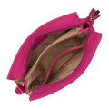Dvojkomorová crossbody kabelka z imitácie semišu s prešívaním 94-4Y-618-P