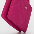 Dvojkomorová crossbody kabelka z imitácie semišu s prešívaním 94-4Y-618-P