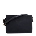 Dvojkomorová crossbody kabelka z imitácie semišu s prešívaním 94-4Y-618-1