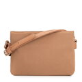 Dvojkomorová crossbody kabelka z imitácie semišu s prešívaním 94-4Y-618-5