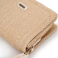 Dámska crossbody z výpletu béžovo-krémová 100-4Y-405-90