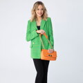 Dámska zapletaná crossbody kabelka Wittchen s retiazkou 98-4Y-408-6
