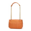 Dámska zapletaná crossbody kabelka Wittchen s retiazkou 98-4Y-408-6