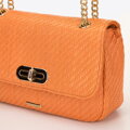 Dámska zapletaná crossbody kabelka Wittchen s retiazkou 98-4Y-408-6