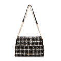 Dámska crossbody kabelka čierno-biela 99-4Y-414-10  