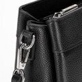 Dámska kožená crossbody kabelka z prírodnej kože – trojkomorová elegancia 101-4E-622-1S