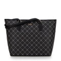 Dámska shopperka s monogramom čierna 99-4Y-503-1  