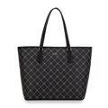 Dámska shopperka s monogramom čierna 99-4Y-503-1  