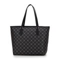 Dámska shopperka s monogramom čierna 99-4Y-503-1  