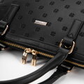 Dámska shopperka s vytlačeným monogramom na prednej strane čierna 99-4Y-233-1  