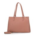 Ružová dvojkomorová shopper kabelka 99-4Y-214-P