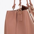 Ružová dvojkomorová shopper kabelka 99-4Y-214-P