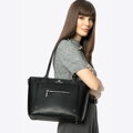 Čierno-strieborná dámska shopper kabelka Wittchen 100-4E-607-1S