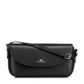 Čierna dámska crossbody kabelka Wittchen z prírodnej kože s decentným vzhľadom