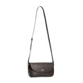 Tmavohnedá dámska crossbody kabelka Wittchen z prírodnej kože