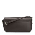 Tmavohnedá dámska crossbody kabelka Wittchen z prírodnej kože