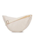 Dámska crossbody na širokom popruhu krémová 100-4Y-421-0