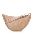 Dámska crossbody na širokom popruhu béžová 100-4Y-421-9