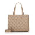 Kožená crossbody kabelka s razením biela 99-4E-303-9