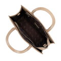 Kožená crossbody kabelka s razením biela 99-4E-303-9