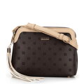 Damska torebka crossbody z chwostem brązowa 99-4Y-208-4