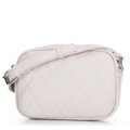 Dámska crossbody z imitácie kože zlomená biela 100-4Y-230-0