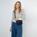 Dámska nylonová crossbody kabelka Wittchen, tmavomodrá 99-4Y-101-7