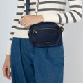 Dámska nylonová crossbody kabelka Wittchen, tmavomodrá 99-4Y-101-7