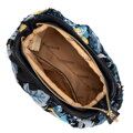 Dámska crossbody kabelka s flitrami čierno-modrá 100-4Y-429-1