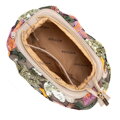 Dámska crossbody kabelka s flitrami zeleno-ružová 100-4Y-429-P