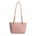 Dámska ramenná kožená kabelka ružová 100-4E-604-P