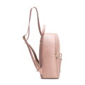 Dámsky ruksak z ekokože s predným vreckom ružový 29-4Y-003-B55