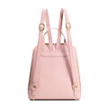 Dámsky trapezový batoh z kože ružový 100-4E-600-P