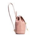 Dámsky kožený ruksak so sťahovacími šnúrkami ružový 100-4E-224-P