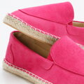 Dámske espadrilky vyrobené z ekologického semišu 96-DP-800-P