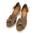 Dámske espadrilky s mašľou vpredu 98-DP-500-Z  